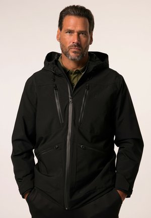 FUNCTIONAL HOOD BLOCKING LOTS OF POCKETS - Outdoor jacket - black