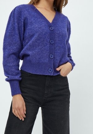 Cardigan - mottled dark blue