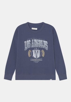 Marineblå sweatshirt med teksten "California State Los Angeles", laurbærkrans grafik og "Champions Established in 1892" på forsiden.
