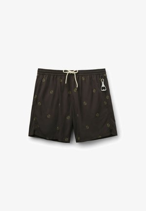 IUMAN Intimissimi, DUCK-EMBROIDERED WITH BOTTLE OPENER - Badeshorts - brown