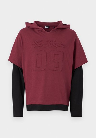 The Kooples Majica z dolgimi rokavi - burgundy