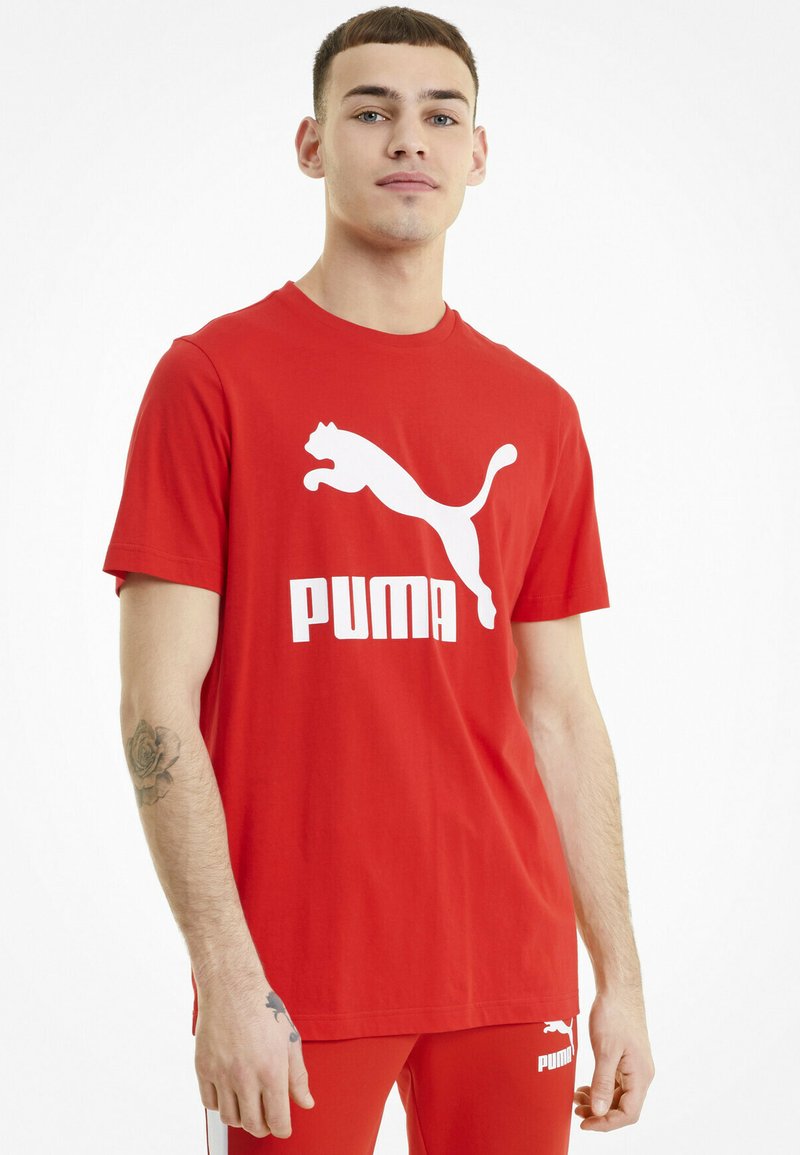 Puma Triko s potiskem - high risk red