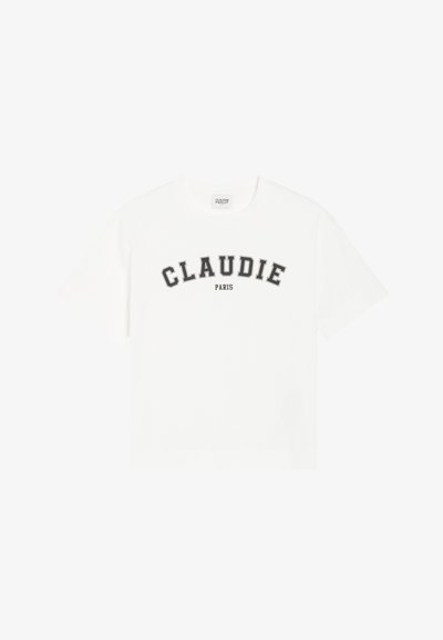 Claudie Pierlot T-SHIRT MANCHES COURTES CLAUDIE PARIS - T-Shirt print - ecru