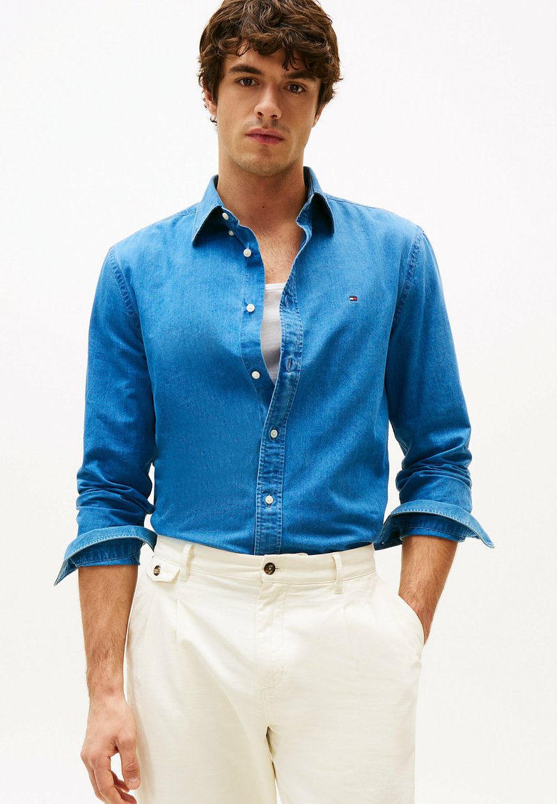 Tommy Hilfiger - Shirt - light blue chambray, Enlarge