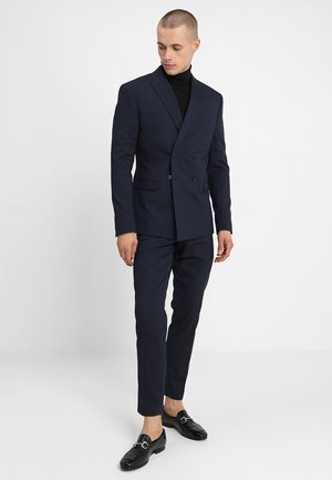 DOUBLE BREASTED PLAIN SLIM FIT SUIT - Completo - navy