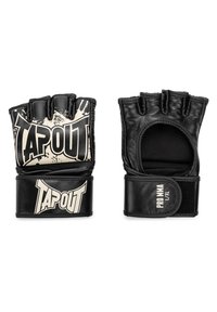 Fingerless gloves - black ecru