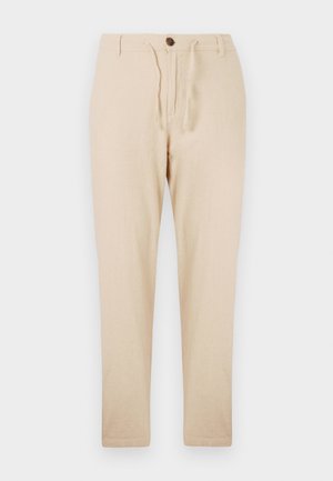 Selected Homme SLH SLIM TAPE BRODY PANT - Trousers - incense/oatmeal