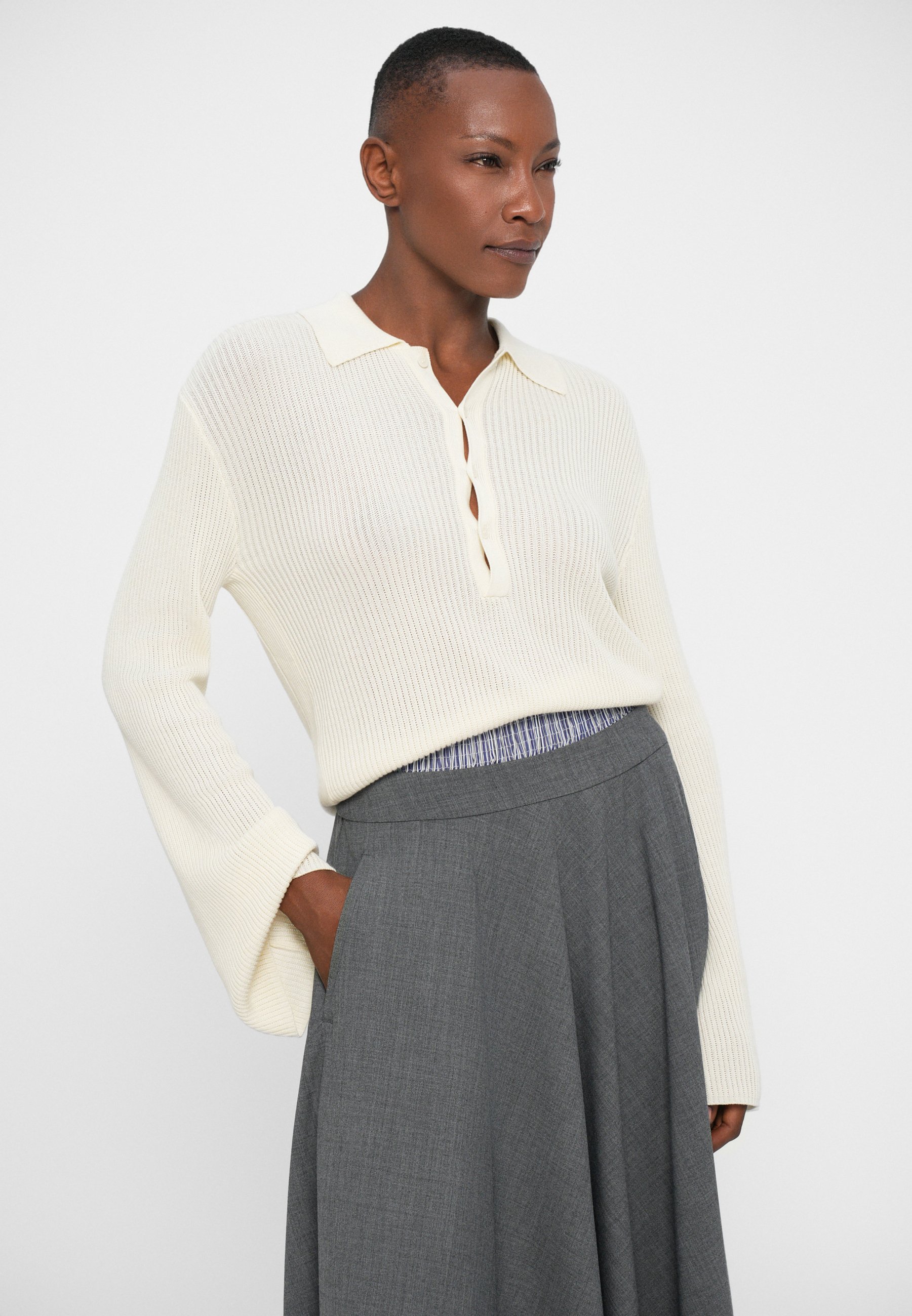 Marella ELOGIO - A-line skirt - grigio/grey - Zalando.co.uk