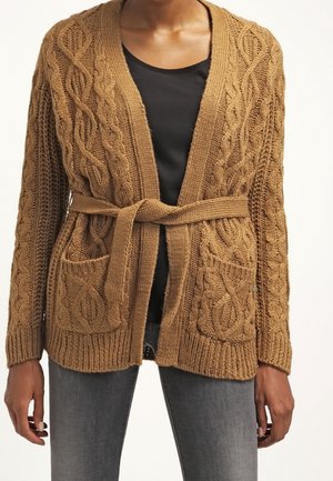 Strickjacke - camel
