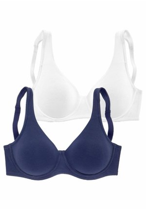 LASCANA 2PACK - Bügel BH - marine  weiß