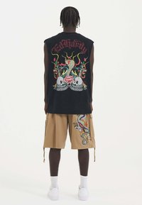 Ed Hardy SNAKE & SKULL IN FLAMES SLEEVELESS  - Top - black