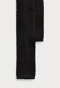 KNIT SILK TIE - Gravata - black
