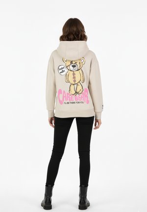 Kapuzenpullover - beige-2