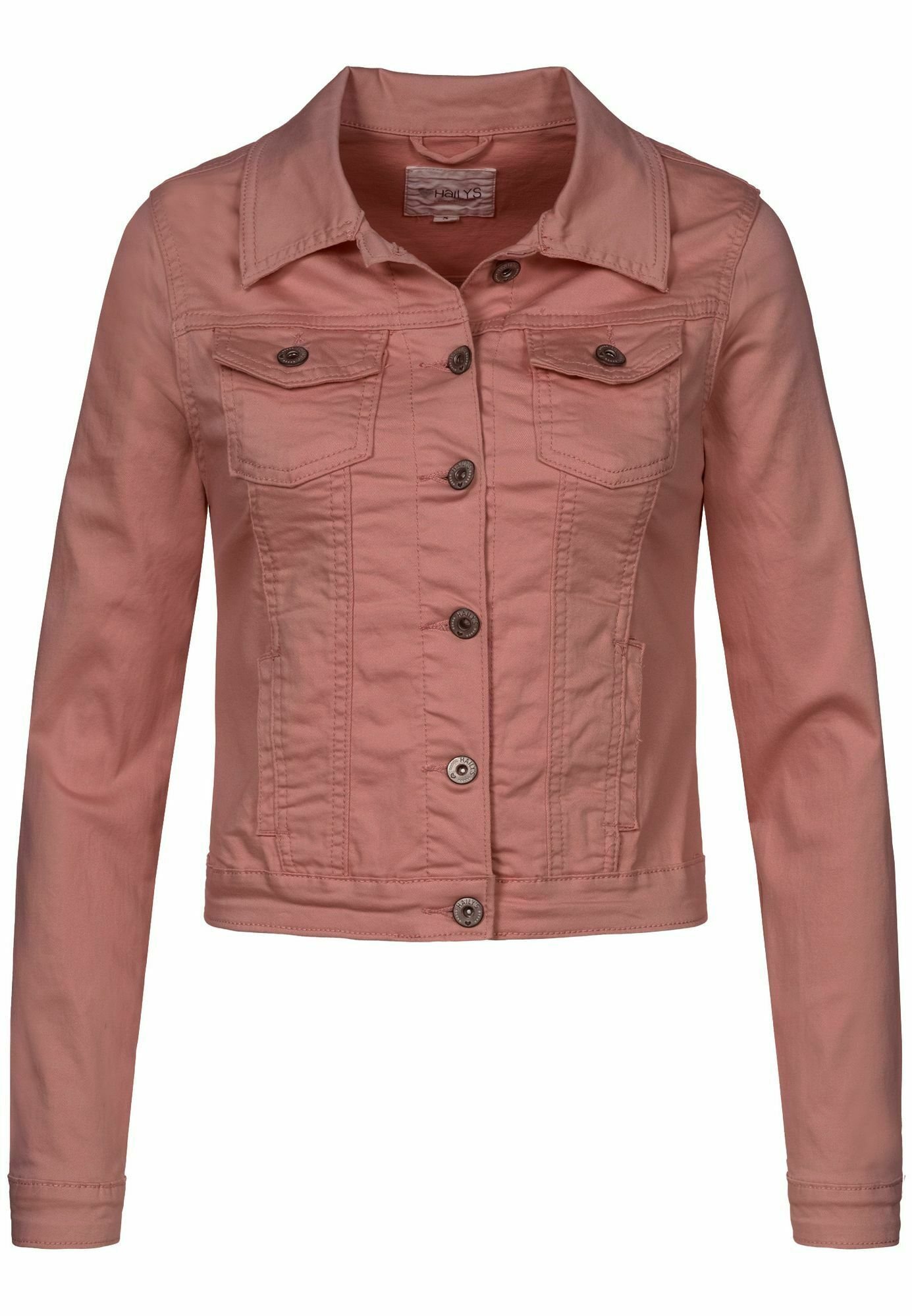 dusty rose denim jacket