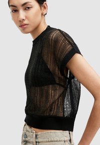 AllSaints GIANA - Triko s potiskem - black