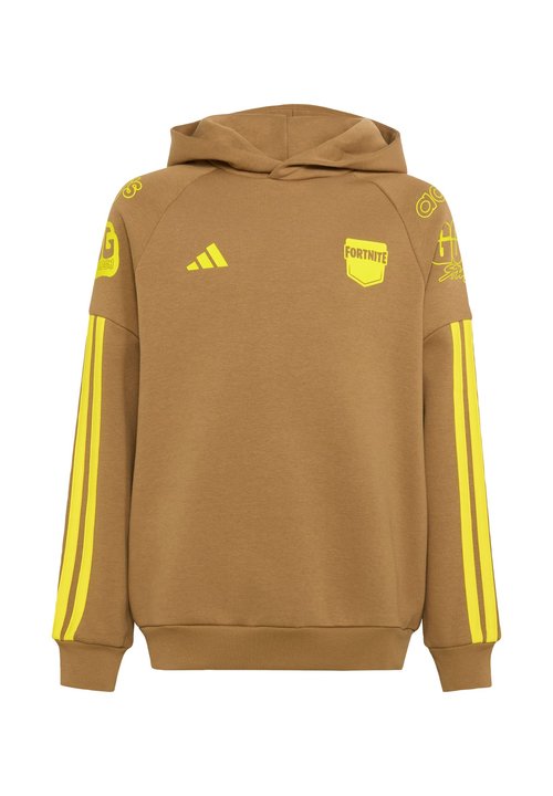 adidas J FORTNITE HOODY UNISEX - Hoodie - brown desert yellow — photo 5