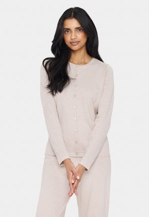 Saint Tropez MILASZ R-NECK - Strickjacke - gray morn melange