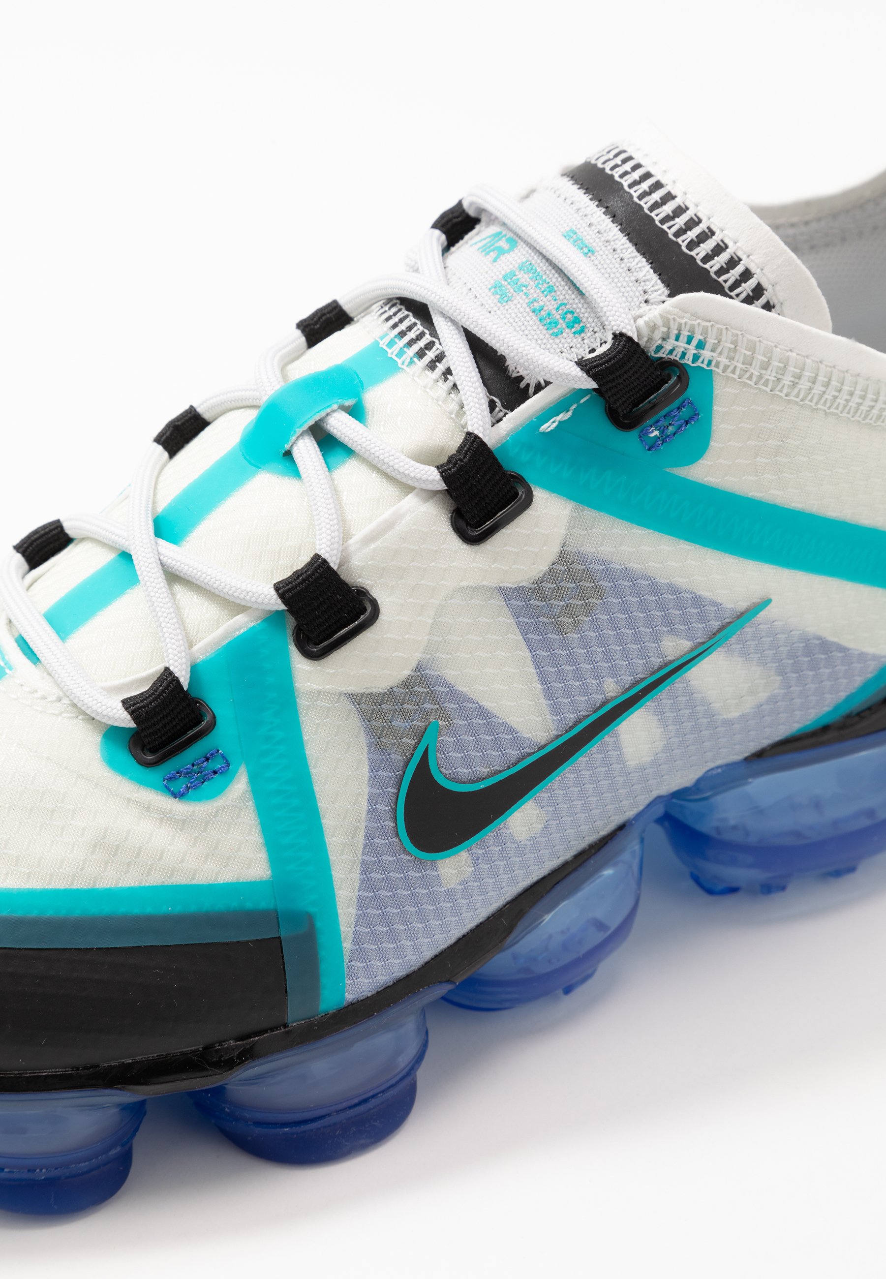 Nike Sportswear AIR VAPORMAX 2019 - Sneakers laag - photon  dust/black/oracle aqua/hyper blue/Grijs - Zalando.nl