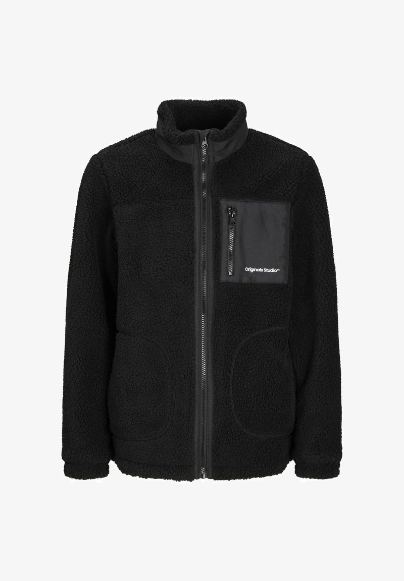 Jack Jones Fleecejacke black/schwarz Zalando