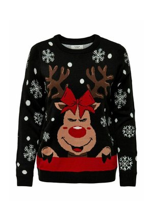 JDY LUCIA JACQUARD - Pullover - black