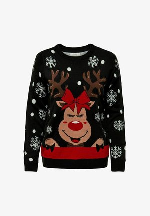 JDY LUCIA JACQUARD - Pullover - black