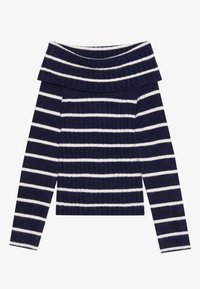 Pullover - dark blue/off-white