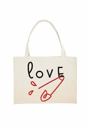 LOVEBROD PRINT - Shopping Bag - off white