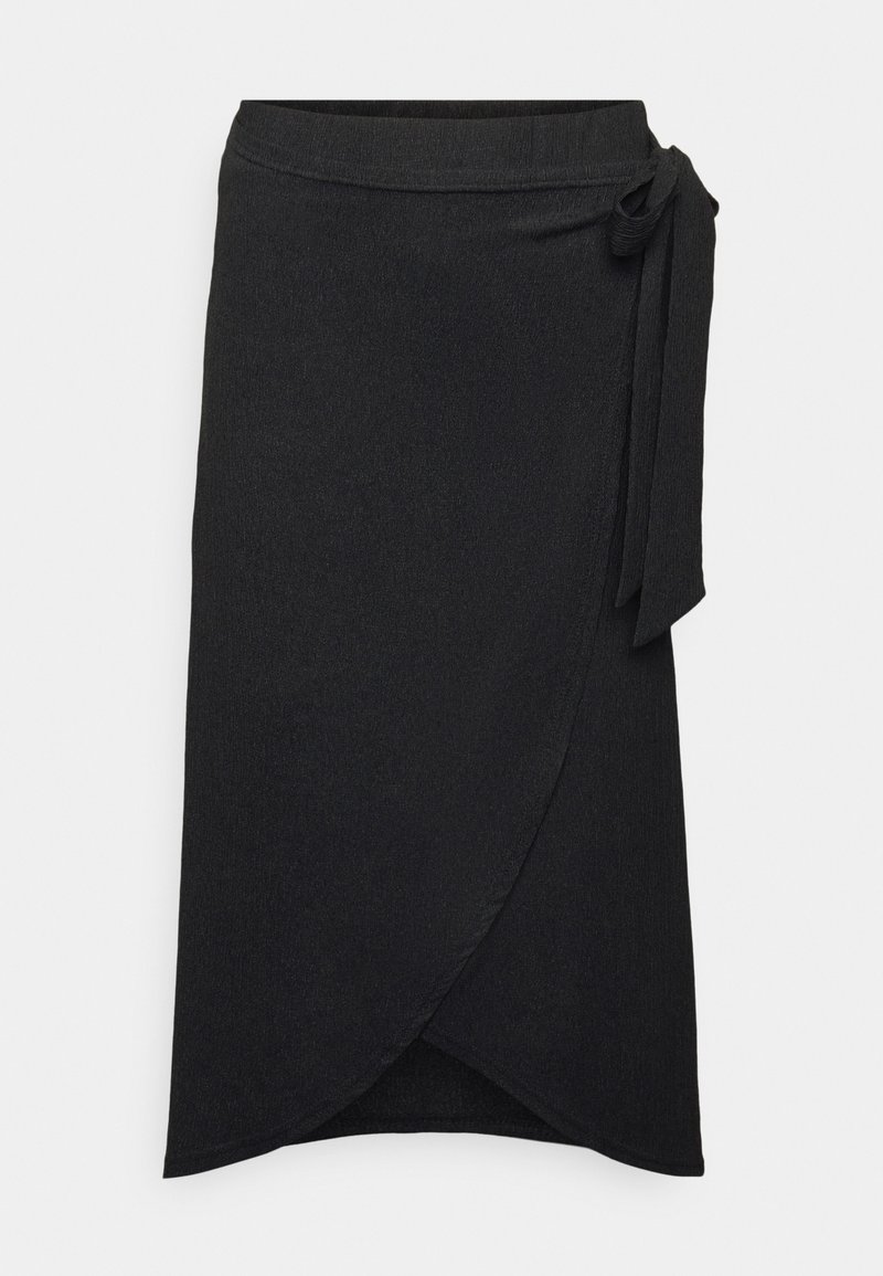 PIECES Tall Wikkelrok zwart
