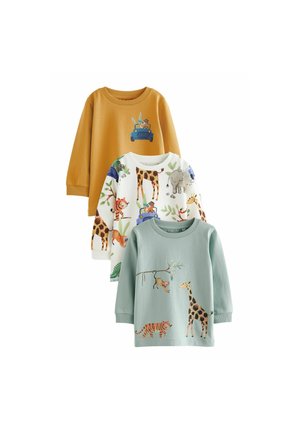ANIMAL CHARACTER 3 PACK -REGULAR FIT - Langarmshirt - blue yellow safari