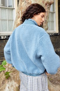 BDG Urban Outfitters OLIVE BOXY  - Flisinė striukė - blue