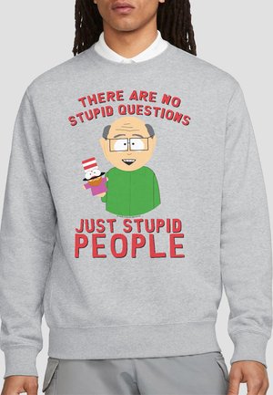 Cotton Soul SOUTH PARK NO STUPID QUESTIONS - Sweatshirt - mottled grey