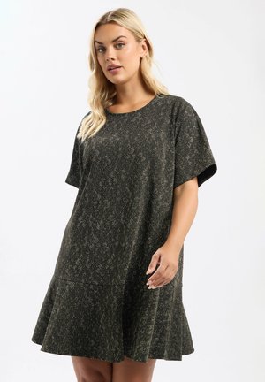 FLORAL - Trikoomekko - grey