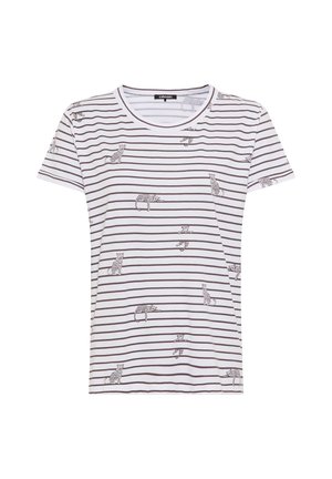 Olsen, OLSEN T-SHIRT HANNAH UNISEX - T-Shirt print - weiß schoko