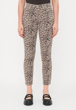 ONLEMILY LEO  - Straight leg jeans - beige/brown/black