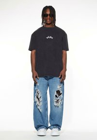 Lost Youth ACID WASHED - Marškinėliai su spaudiniu - black