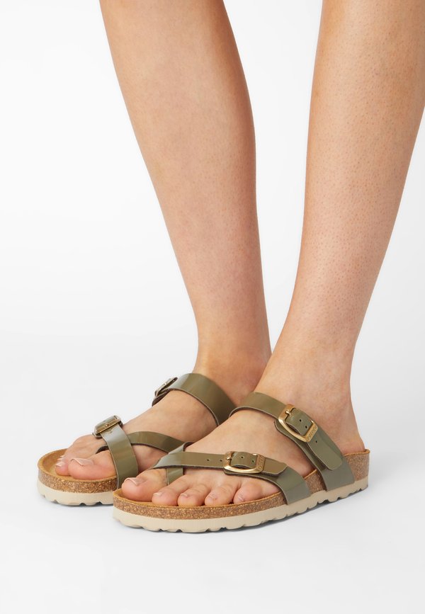 CRES - Pantolette flach - olive