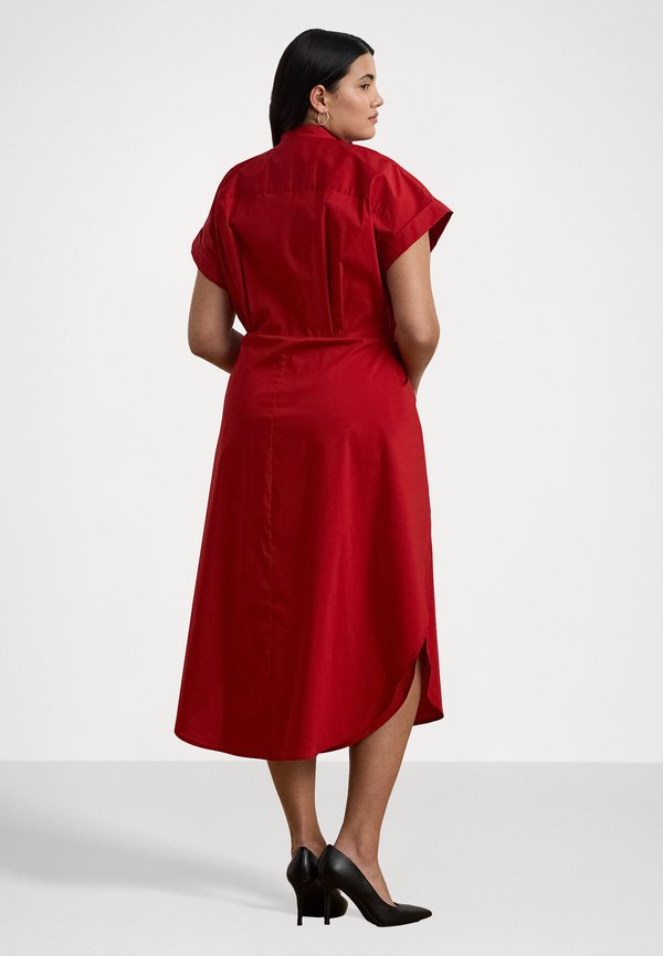 TIE FRONT COTTON BLEND SHIRTDRESS - Shirt dress4