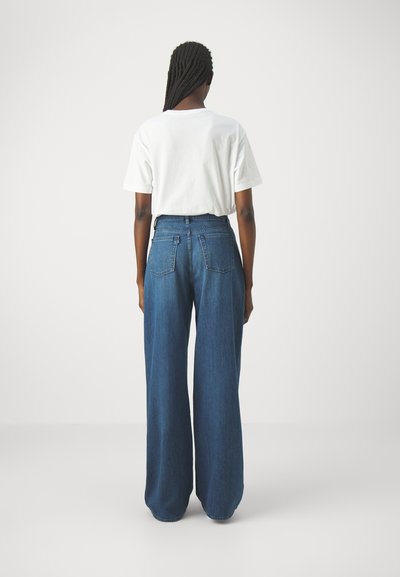 3x1 FLIP JEAN WIDE LEG - Ravne kavbojke - midstone
