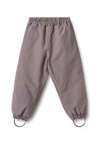 Kerged, elastse vöökohaga püksid pehmest, summutatud hallist kangast. Omavad elastseid mansette pahkluude juures ja aasasid lisafunktsionaalsuse tagamiseks.