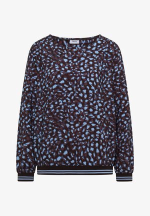 Cecil, LANGARM BLUSE MIT RUNDHALS UND PRINT - Blouse - raw chocolate brown