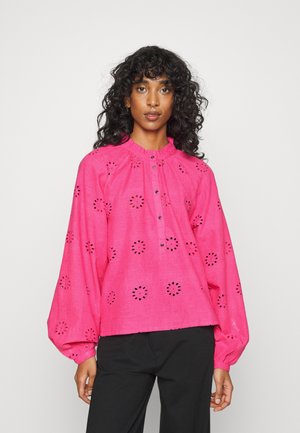 FAITH BLOUSE - Blusa com botões - hot pink