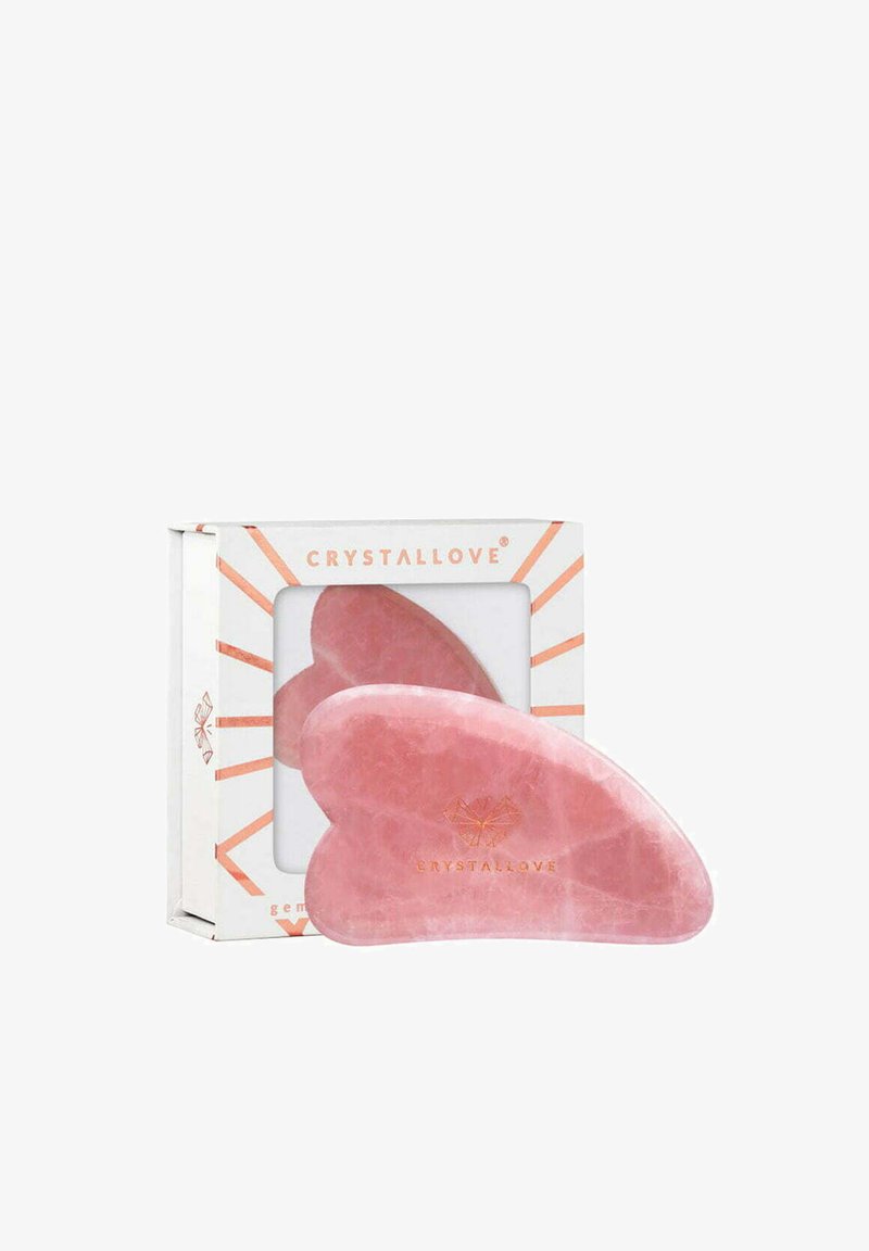CRYSTALLOVE - PŁYTKA DO MASAŻU GUA SHA Z KWARCU RÓŻOWEGO - Gua Sha & Roller - pink, Vergrößern