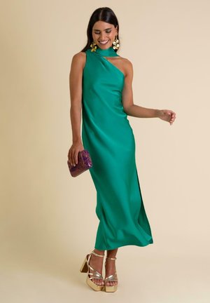 ASIMÉTRICO CON LAZADA - Ballkleid - green