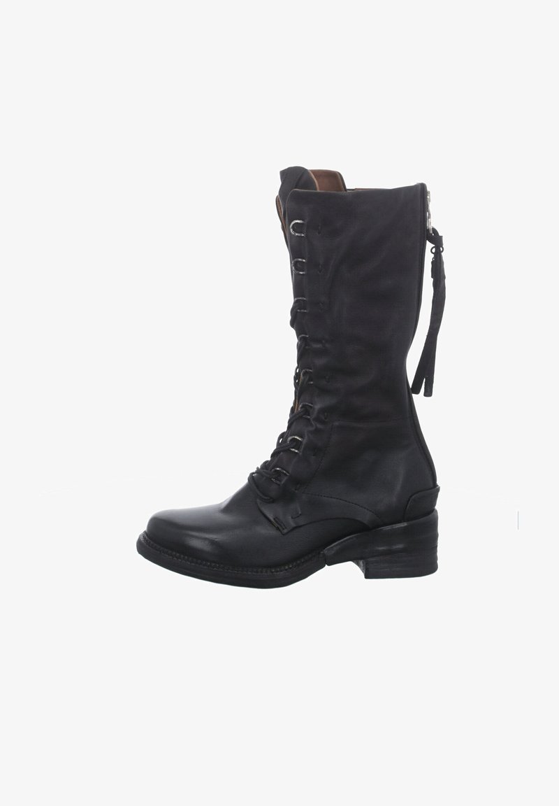 A.S.98 Bottes à lacets - black