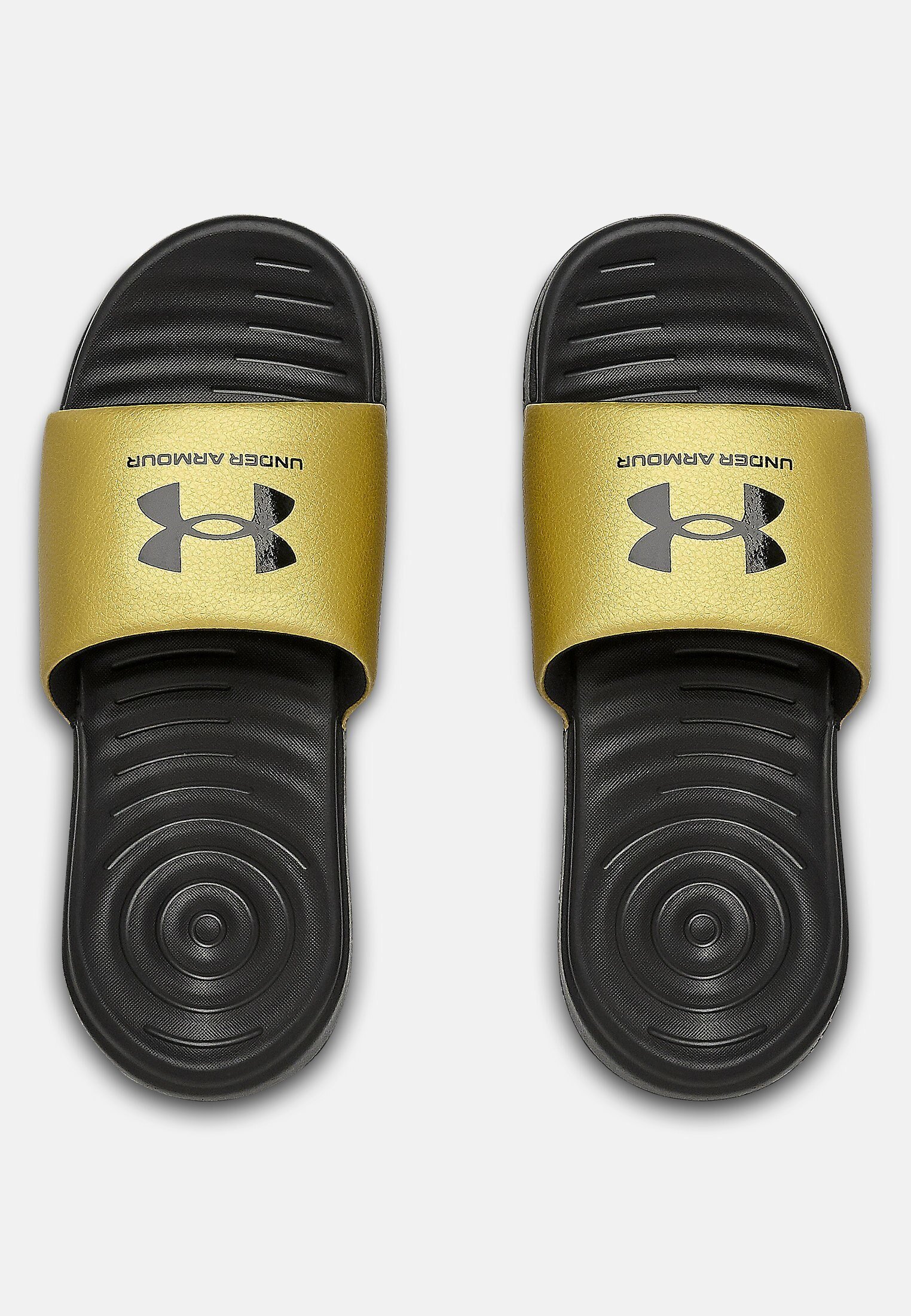 black under armour slides
