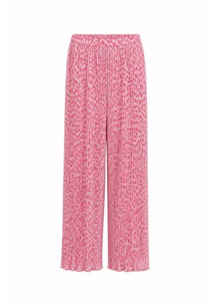 OH APRIL, KIERA PLISSEE PANTS - Bukser - leo raspberry