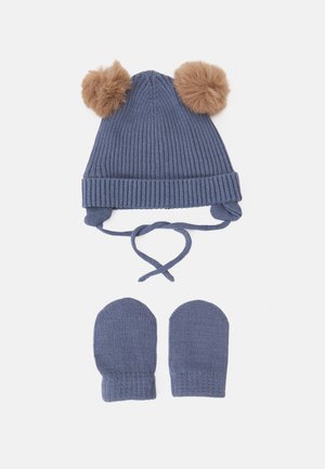 NBNMARA KNIT SET UNISEX - Beanie - china blue