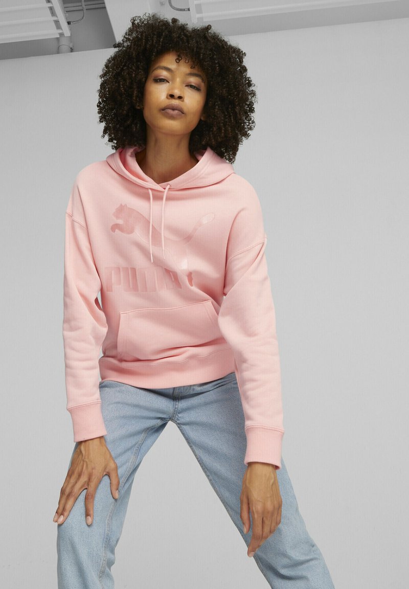 Puma CLASSICS LOGO - Hoodie - peach smoothie pearl/pink - Zalando.de