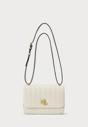Lauren Ralph Lauren QUILTED NAPPA LEATHER MEDIUM SOPHEE BAG - Olkalaukku - soft white