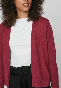 VILA VIRIL-NOOS - Strickjacke - beet red